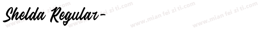 Shelda Regular字体转换